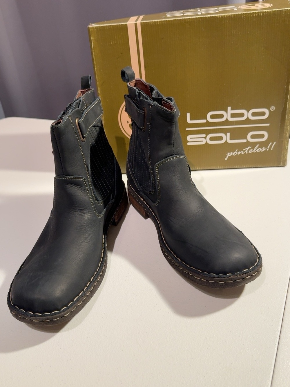 Lobo Solo Felix Black Leather Chelsea Ankle Boots Men’s 11.5 D NWT